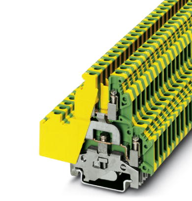 UKKB 5-PE    Ground modular terminal block, Cross section: 0.2 mm? - 4 mm?, AWG: 24 - 12, Connection type: Screw connection, Width: 6.2 mm, Color: gre