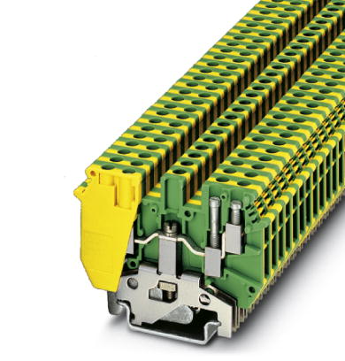UDK 4-PE    1-level terminal block with double connection on both sides, cross section: 0.2 - 2.5 mm?, AWG: 24 - 10, width: 6.2 mm, color: green-yello