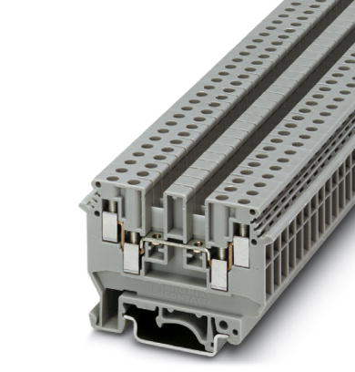 UDK 4    1-level terminal block with double connection on both sides, cross section: 0.2 - 2.5 mm?, AWG: 30 - 10, width: 6.2 mm, color: Gray