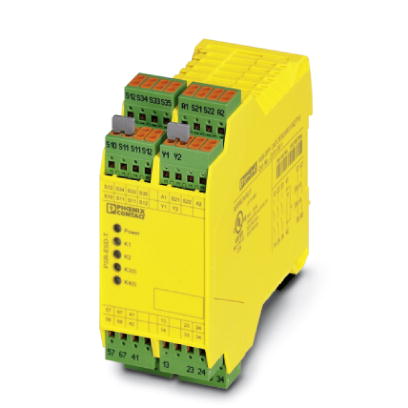PSR-SPP- 24DC/ESD/5X1/1X2/T10S    1 or 2-channel safety relay for emergency off and safety door circuits with manual or automatic activation, 3 N/O co