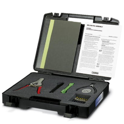 PSM-POF-KONFTOOL    Polymer fiber DIY case, consisting of: Stripping knife, stripping pliers, polishing wheels for F-SMA and SCRJ quick mounting conne