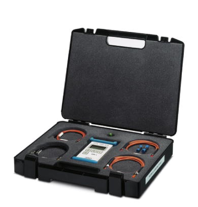 PSM-FO-POWERMETER    Fiber optic measuring case, consisting of an optical power meter, F-SMA, B-FOC adapters, reference fibers and operating instructi