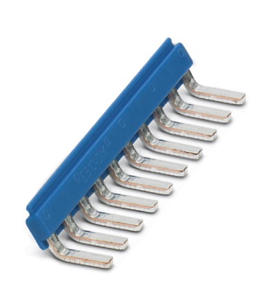EB 10- DIK BU 30GRAD    Cross connector/jumper for modular terminal block, Number of positions: 10, Color: blue