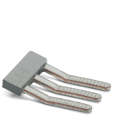 EBL 3- 5    Cross connector/jumper for modular terminal block, Number of positions: 3, Color: gray