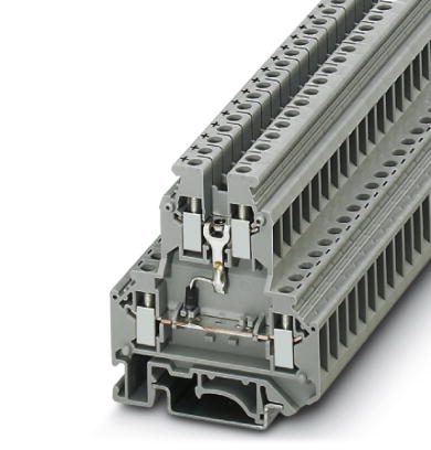 UKK 5-DIO/O-U    Feed-through modular terminal block, Connection type: Screw connection, Cross section: 0.2 mm? - 4 mm?, AWG: 24 - 12, Nominal current