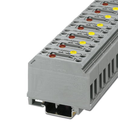 GTF 76/230    Ground disconnect terminal block with screw connection, voltage 110 - 250 V AC/DC, current: 0.5 - 1 mA, cross section: 0.5 - 6 mm?, widt