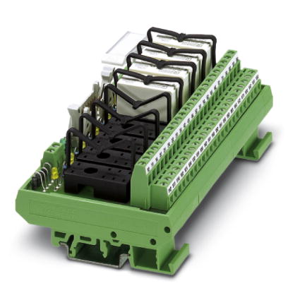 UMK- 8 RELS/KSR-G24/21-21/PLC    VARIOFACE output module, with plug-in sockets for 8 miniature switching relays, each with 2 PDT contacts (without rel