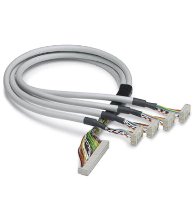 FLK 50/4X14/EZ-DR/ 250/KONFEK    Round cable set, for connection to the VARIOFACE system cabling, with a 50-position socket strip and four 14-position