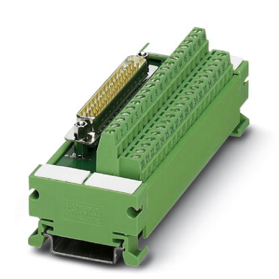 UM 45-D 9SUB/B    VARIOFACE module, with screw connection and D-subminiature socket strip, for assembly on NS 35/7.5, 9 positions