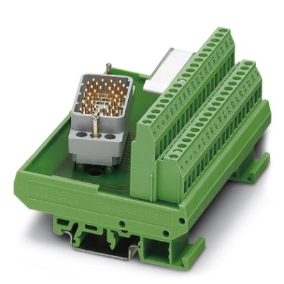 UMK- EC38/38-XOR    VARIOFACE module, for ELCO plug connector, for mounting on NS 35/7.5 or NS 32, with pin strip 8016 right, no. of positions 38