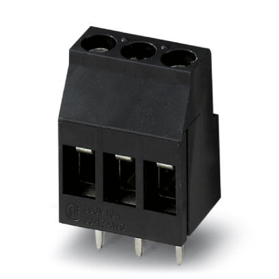 MKDS 3/ 3 HT BK    PC terminal block, Nominal current: 24 A, Nom. voltage: 200 V, Pitch: 5 mm, Number of positions: 3, Type of connection: Screw conne
