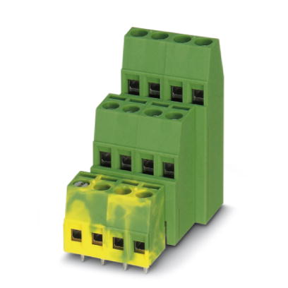 MK3DS 1,5/ 3-5,08-A-GNYE    PC terminal block, Nominal current: 15 A, Nom. voltage: 250 V, Pitch: 5.