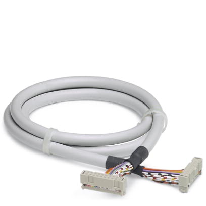 FLK 26/EZ-DR/1000/KONFEK    Round cable set, with two 26-pos. socket strips (1:1 connection), cable length: 10 m