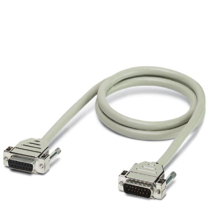 CABLE-D37SUB/B/S/200/KONFEK/S    Round shielded cable set, with 37-pos. D-SUB female and male connectors, cable length: 2 m