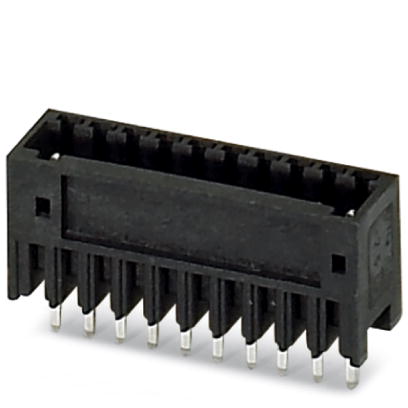 MCV 0,5/ 6-G-2,5 THT    Header, Nominal current: 4 A, Nom. voltage: 32 V, Pitch: 2.5 mm, Number of positions: 6, Color: black, Assembly: SMD/THT/THR