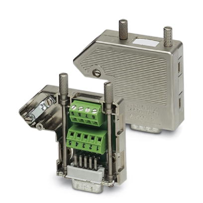 SUBCON 9/F-SH    SUB-D connector with one cable entry, 9-pos., female version