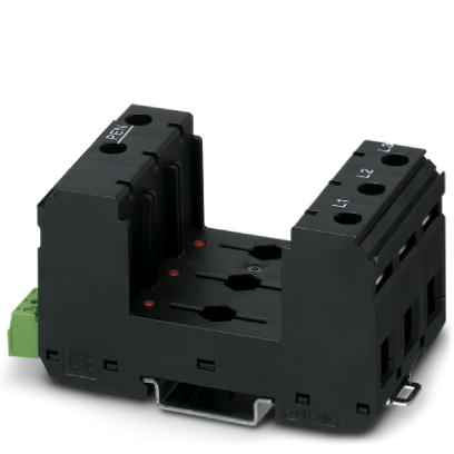 VAL-MS/3+0-BE/FM    Base element for type 2 arresters of the VALVETRAB MS product range, with remote indication contact. Version for 3-phase power sup
