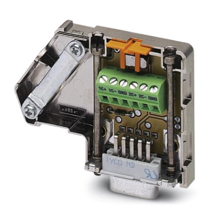 SUBCON-PLUS-CAN    D-SUB connector, 9-pin, with two cable entries