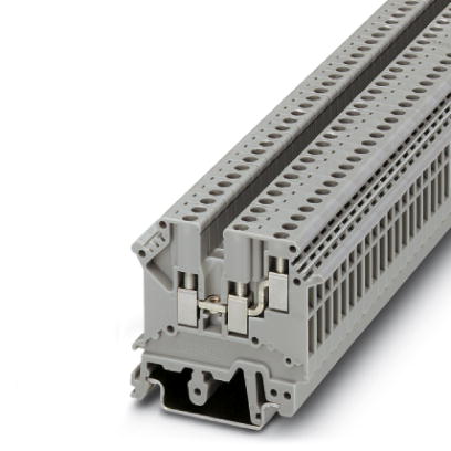 UK 3-TWIN    1-level terminal block with double connection on one side, cross section: 0.2 - 2.5 mm?, AWG: 30 - 12, width: 5.2 mm, color: gray