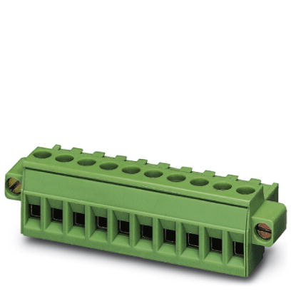 MSTBT 2,5/ 3-STF-5,08 BK    Plug component, Nominal current: 12 A, Nom. voltage: 250 V, Pitch: 5.08 mm, Number of positions: 3, Connection type: Screw