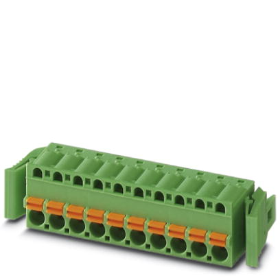 FKC 2,5/ 4-ST-RF    Plug component, Nominal current: 12 A, Nom. voltage: 250 V, Pitch: 5 mm, Number of positions: 4, Connection type: Spring-cage conn