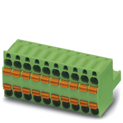 TFKC 2,5/ 2-ST-5,08    Plug component, Nominal current: 12 A, Nom. voltage: 320 V, Pitch: 5.08 mm, Number of positions: 2, Connection type: Spring-cag