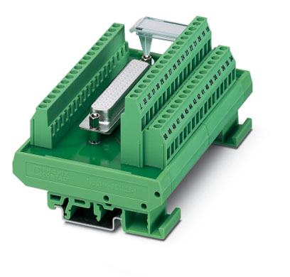 FLKM-D50 SUB/S    VARIOFACE module, with screw connection and D-Subminiature pin strip, for mounting on NS 35/7.5 or NS 32, 50-pos.