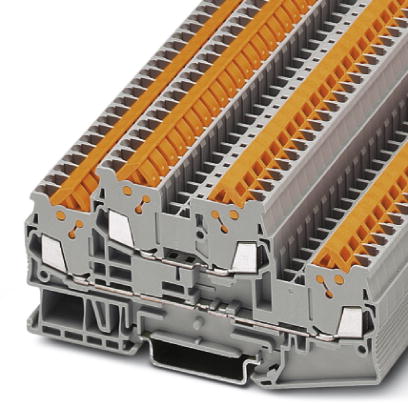 QTTCB 1,5    Feed-through modular terminal block, Cross section: 0.25 mm? - 1.5 mm?, AWG: 24 - 16, Connection type: Quick connection, Width: 5.2 mm, C