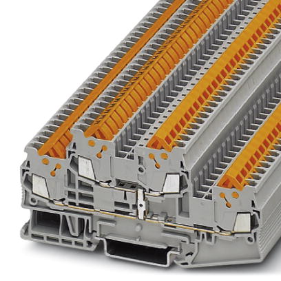 QTTCB 1,5-PV    Feed-through modular terminal block, Cross section: 0.25 mm? - 1.5 mm?, AWG: 24 - 16, Connection type: Quick connection, Width: 5.2 mm