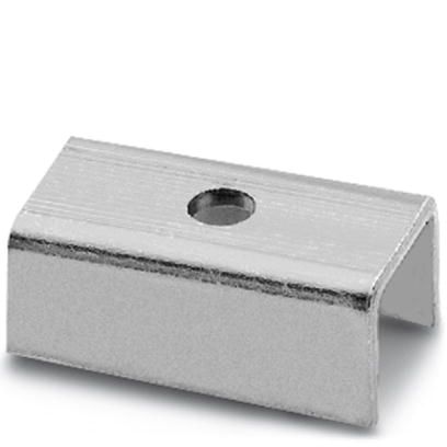 BG/F 1    Flat bracket, for fixing DIN rails 15 mm above the mounting surface, the fixing hole has a