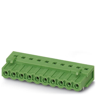IC 2,5 HC/10-G-5,08    Header, Nominal current: 16 A, Nom. voltage: 320 V, Pitch: 5.08 mm, Number of positions: 10, Color: green, Assembly: Soldering