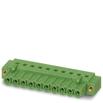 IC 2,5 HC/ 9-GF-5,08    Header, Nominal current: 16 A, Nom. voltage: 320 V, Pitch: 5.08 mm, Number of positions: 9, Color: green, Assembly: Soldering