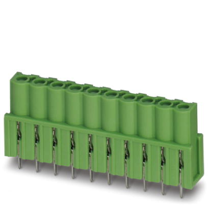 ICV 2,5 HC/ 8-G-5,08    Header, Nominal current: 16 A, Nom. voltage: 320 V, Pitch: 5.08 mm, Number of positions: 8, Color: green, Assembly: Soldering