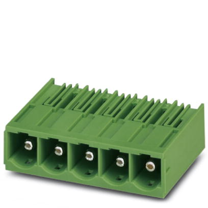 PC 6-16/ 2-G1-10,16    Header, Nominal current: 76 A, Nom. voltage: 1000 V, Pitch: 10.16 mm, Number of positions: 2, Color: green, Assembly: Soldering