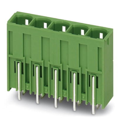 PCV 6-16/ 4-G1-10,16    Header, Nominal current: 76 A, Nom. voltage: 1000 V, Pitch: 10.16 mm, Number of positions: 4, Color: green, Assembly: Solderin