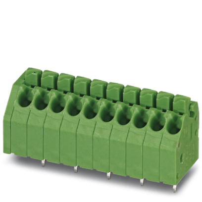 PTSA 1,5/15-3,5-Z    PC terminal block, Nominal current: 2 A, Nom. voltage: 250 V, Pitch: 3.5 mm, Number of positions: 15, Type of connection: Spring-