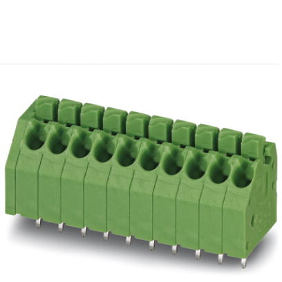 PTSA 1,5/ 2-3,5-F    PC terminal block, Nominal current: 2 A, Nom. voltage: 200 V, Pitch: 3.5 mm, Number of positions: 2, Type of connection: Spring-c