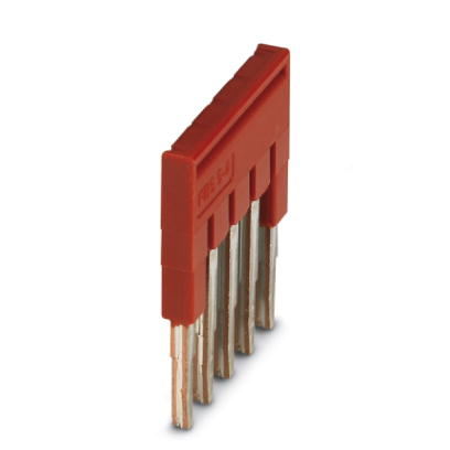 FBS 5-4    Cross connector/jumper for modular terminal block, Number of positions: 5, Color: red
