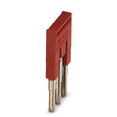 FBS 3-4    Cross connector/jumper for modular terminal block, Number of positions: 3, Color: red