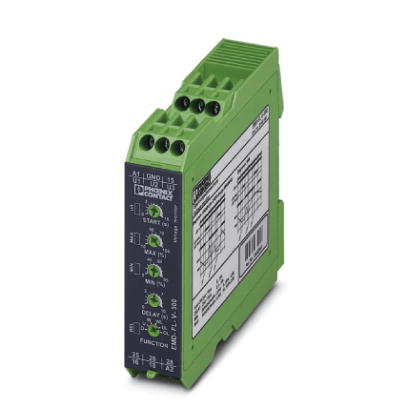 EMD-FL-V-300    Electronic monitoring relay for single-phase voltages, threshold value and delay can be set, with undervoltage and surge voltage monit