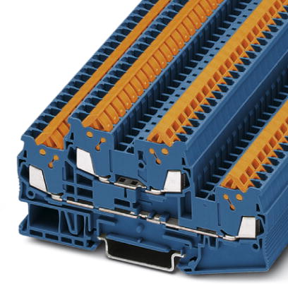 QTTCB 1,5 BU    Feed-through modular terminal block, Cross section: 0.25 mm? - 1.5 mm?, AWG: 24 - 16, Connection type: Quick connection, Width: 5.2 mm
