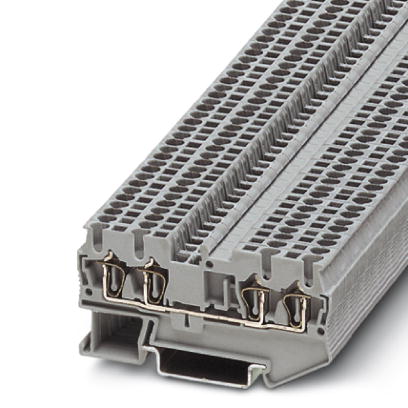 ST 1,5-QUATTRO    Feed-through modular terminal block, Type of connection: Spring-cage connection, Cross section: 0.08 mm? - 1.5 mm?, AWG 28 - 16, Wid