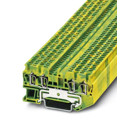 ST 1,5-QUATTRO-PE    Feed-through modular terminal block, Type of connection: Spring-cage connection, Cross section: 0.08 mm? - 1.5 mm?, AWG 28 - 16,