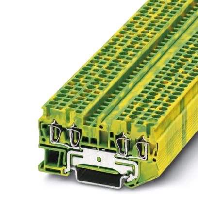 ST 2,5-QUATTRO-PE    Ground modular terminal block, Type of connection: Spring-cage connection, Spring-cage connection, Cross section: 0.08 mm? - 4 mm