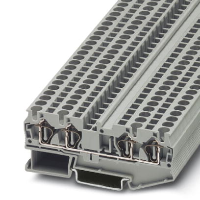 ST 4-QUATTRO    Feed-through modular terminal block, Type of connection: Spring-cage connection, Cross section: 0.08 mm? - 6 mm?, AWG 28 - 10, Width: