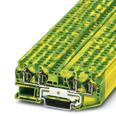 ST 4-QUATTRO-PE    Feed-through modular terminal block, Type of connection: Spring-cage connection, Cross section: 0.08 mm? - 6 mm?, AWG 28 - 10, Widt