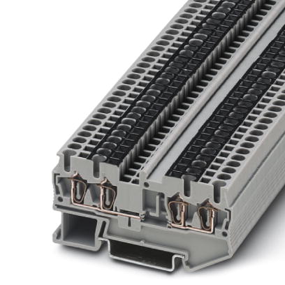 ST 2,5-QUATTRO-U    Feed-through modular terminal block, Type of connection: Spring-cage connection, Spring-cage connection, Cross section: 0.08 mm? -
