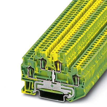 STTB 1,5-PE    Feed-through modular terminal block, Cross section: 0.08 mm? - 1.5 mm?, AWG: 28 - 16, Connection type: Spring-cage connection, Width: 4
