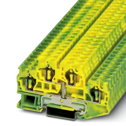STTB 4-PE    Feed-through modular terminal block, Cross section: 0.08 mm? - 6 mm?, AWG: 28 - 10, Connection type: Spring-cage connection, Width: 6.2 m