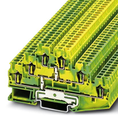 ST 2,5-3PE    Feed-through modular terminal block, Type of connection: Spring-cage connection, Cross section: 0.08 mm? - 4 mm?, AWG 28 - 12, Width: 5.